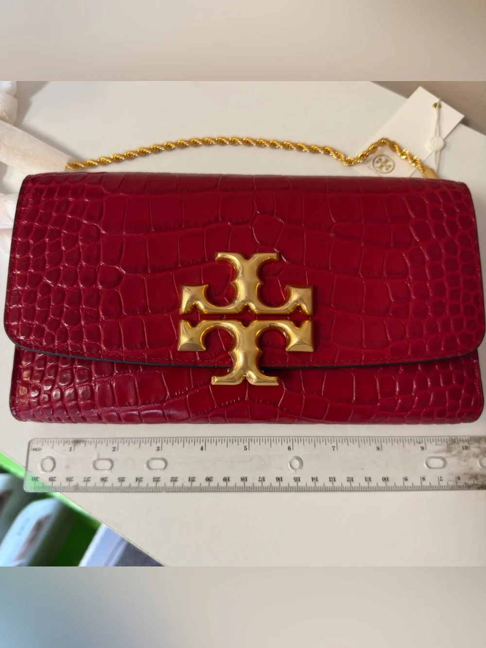 Tory Burch 77037 ELEANOR EMBOSSED CLUTCH